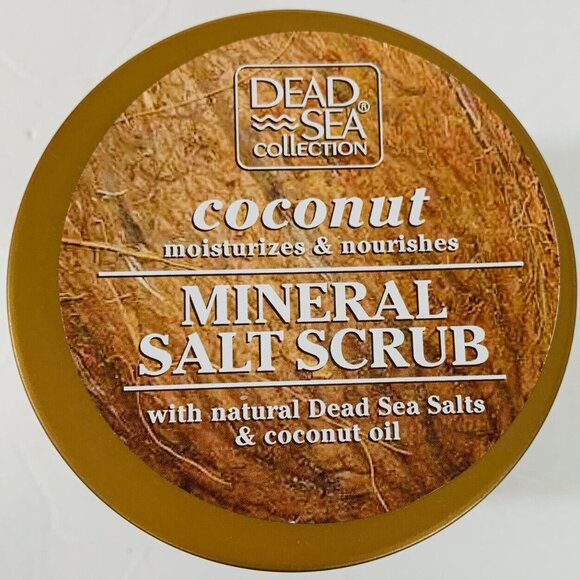 Coconut Mineral Salt Scrub Dead Sea 23.28 Oz Natural Moisturizer Spa Made Israel - Picture 1 of 4